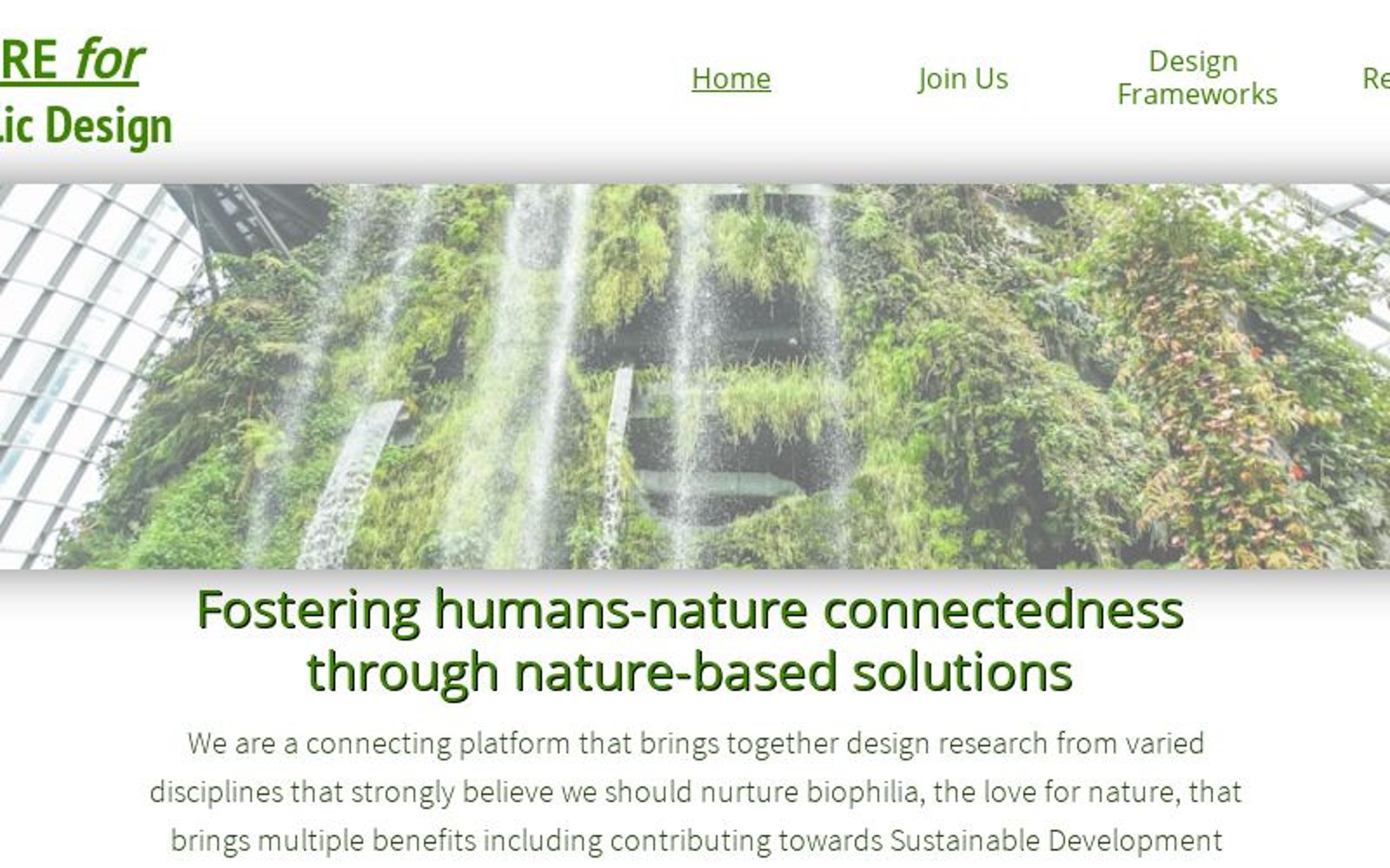 Centre for Biophilic Design
